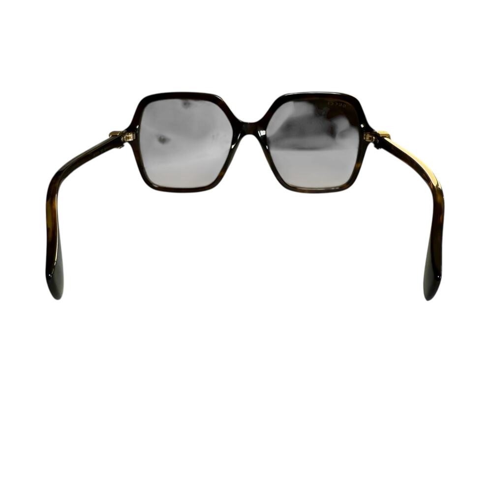 Gucci GG1072S Brown Tortoiseshell Square Sunglasses - Picture 15 of 16